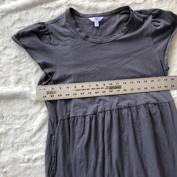 Time & Tru Gray Tiered Dress -Medium - Picture 5 of 5